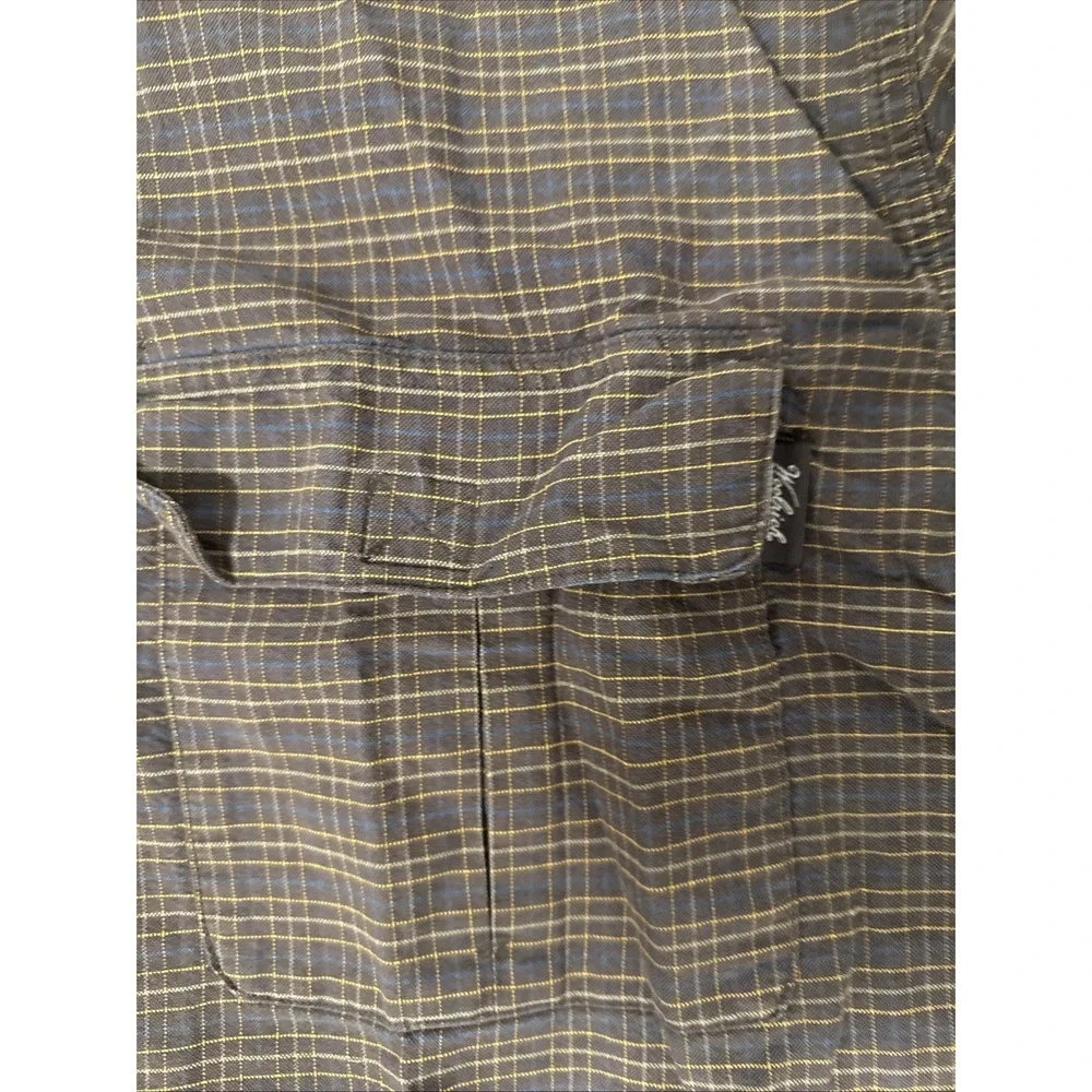 Woolrich Shirt Mens 2XL Brown Pattern Button Down Outdoor Short Sleeve (READ) - Picture 5 of 11